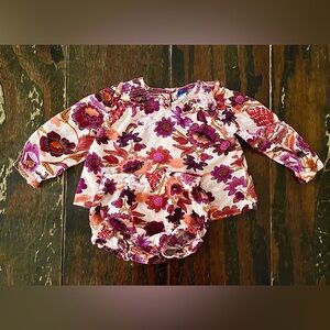 Old Navy 18-24 Months Girls Floral Long-Sleeve & Bloomer Set